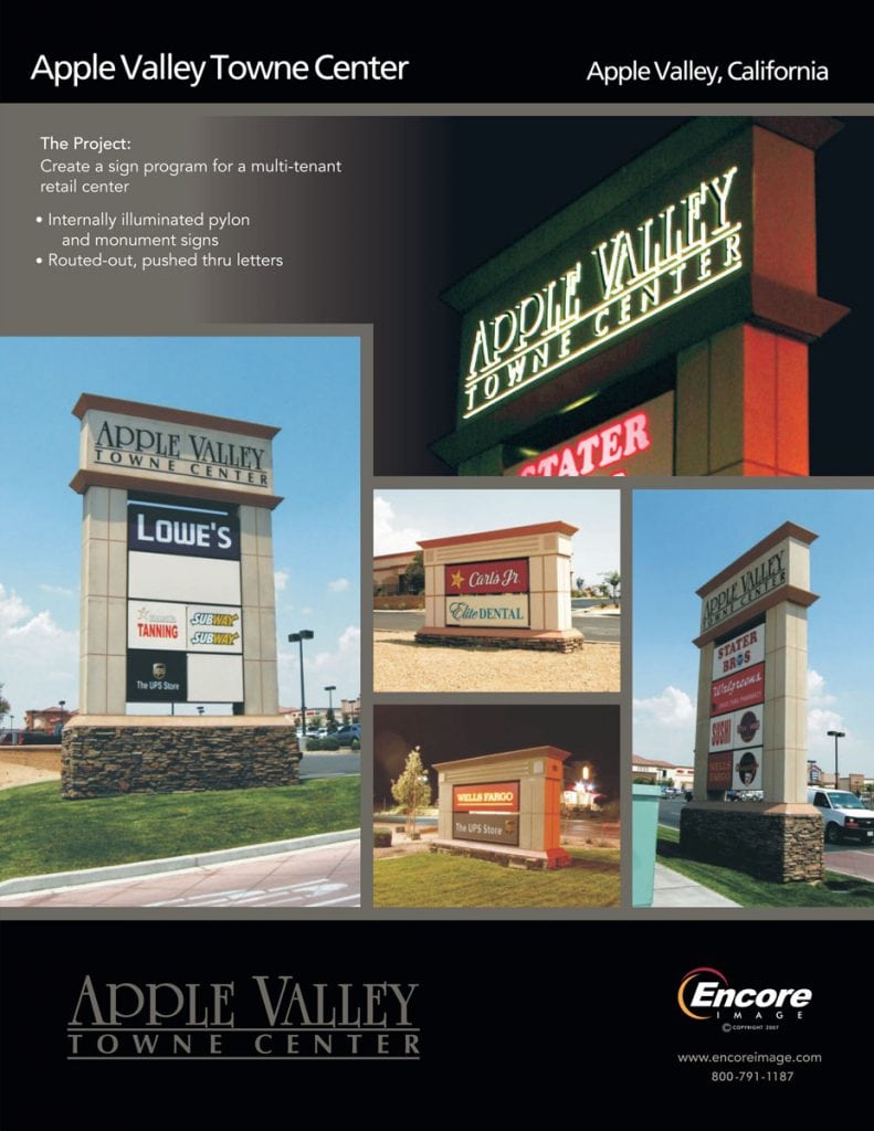 Apple Valley Towne Center brochure